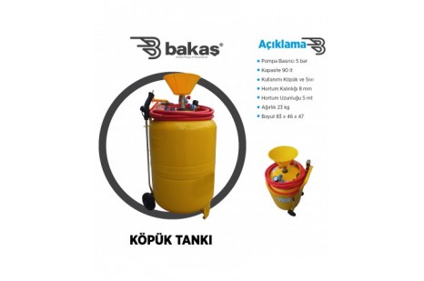 Oto Yıkama Köpük tankı 90 Lt